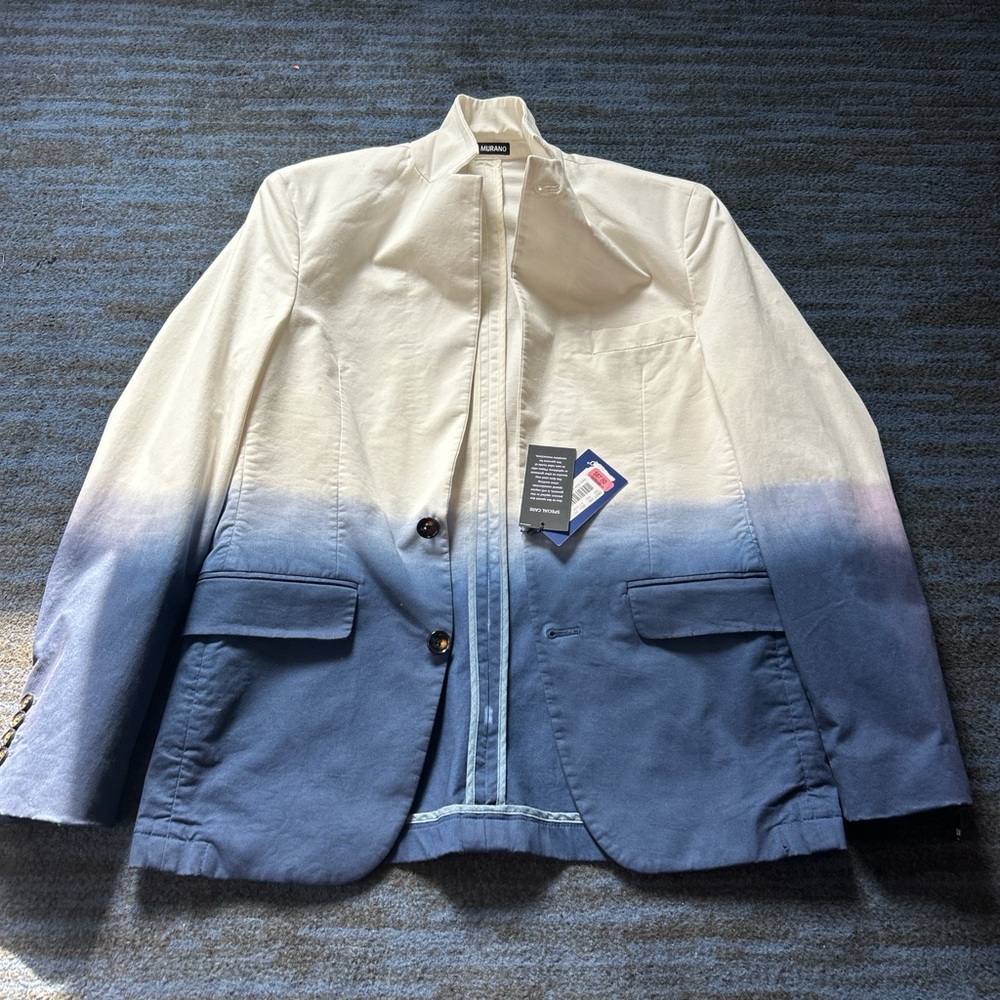 Brand new white and blue Murano blazer.